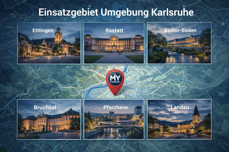 Alarmanlage Karlsruhe Umgebung Ettlingen Rastatt Baden-Baden Sicherheitstechnik Unternehmen