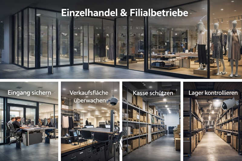 Alarmanlage im Einzelhandel und Filialbetrieb
