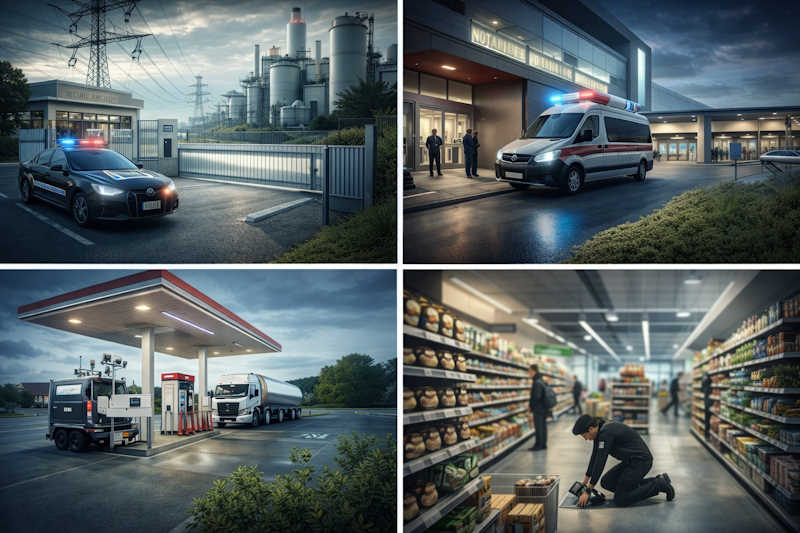 Sicherheitslösungen für Logistik und Gewerbe