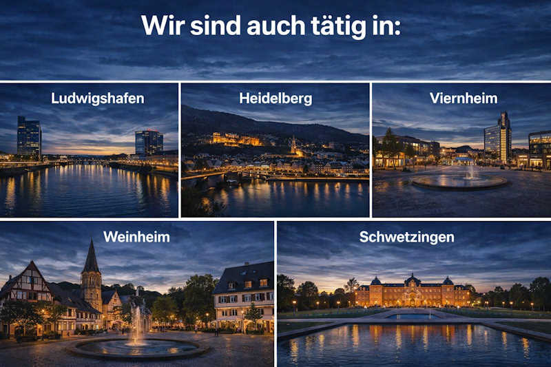 Alarmanlage Mannheim Umgebung Heidelberg Ludwigshafen Städte