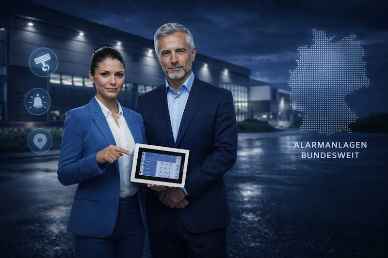 Sicherheitsanalyse für Unternehmen mit Alarmanlage und Sicherheitskonzept