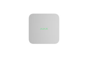Graues Gerät mit abgerundeten Ecken und grünem AJAX-Logo