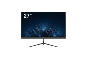 27-Zoll-Hikvision-Monitor mit schmalem Rahmen und V-förmigem Standfuß
