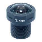2,4-mm-Kameraobjektiv mit Gewinde und sichtbarer Linse