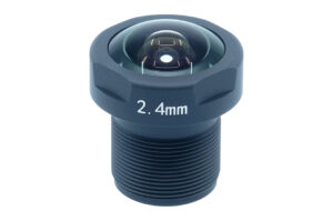 2,4-mm-Kameraobjektiv mit Gewinde und sichtbarer Linse