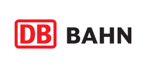 Logo der Deutschen Bahn mit dem Schriftzug „DB BAHN“
