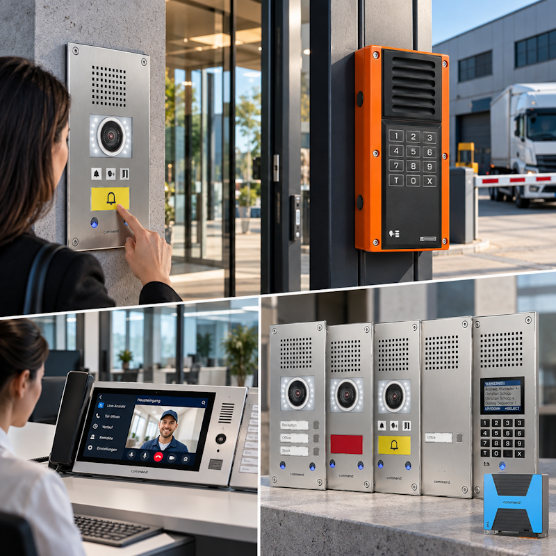 Video-Intercom und Sprechsäulen für Gewerbe, Industrie und öffentliche Bereiche