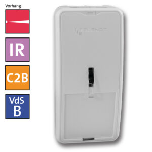 TELENOT histar 1025-C2B Infrarot-Vorhangmelder – 25 m Reichweite, 3° Erfassungswinkel, com2BUS