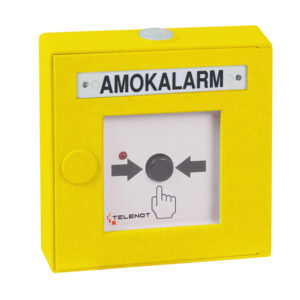 TELENOT 4444T-G AMOKALARM-Handmelder mit 2-Draht-Bus (Loop 4000), automatischer Adressierung und Kurzschluss-Isolatoren gemäß EN 54-17
