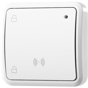 JABLOTRON JA-151E Funk-MIFARE-Leser mit 13,56 MHz RFID, 868,1 MHz Funk und Batteriebetrieb