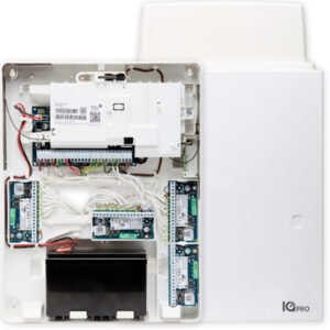 IQ Pro IQPR060M Hybrid-Alarmzentrale mit 128 Meldelinien, 8 Sicherungsbereichen und WLAN/4G-LTE