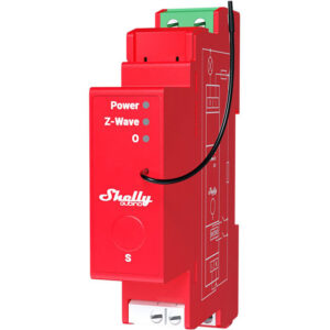 Shelly QPSQ-0A1P16EU DIN-Schienen-Schalter mit Z-Wave, 110–240 V AC, max. 0,3 W Leistungsaufnahme