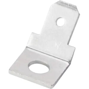 Batteriepolzunge ZZZ-430644 – M6, 4,8 mm Anschluss, 45° gewinkelt