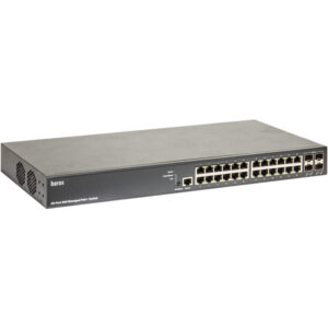 RY-LGSP28-28 Managed PoE-Switch mit 24 PoE-Ports, 4 SFP-Ports und 370 W PoE-Budget