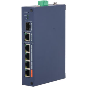 Dahua DH-CHS4106-4ET-60 PoE-Switch mit 4 PoE-Ports, 60 W PoE-Budget und 250 m Reichweite
