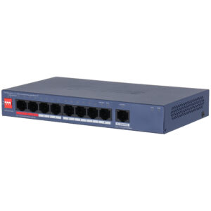 Dahua DH-CS4009-8GT-110 PoE-Switch mit 9 Ports, 8 PoE-Ports, 110 W PoE-Budget und bis zu 250 m Reichweite