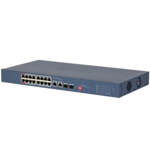 Dahua DH-CS4218-16ET-240-V2 PoE-Switch mit 16 PoE-Ports, 240 W PoE-Budget und 250 m Reichweite