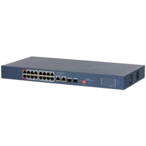 Dahua DH-CS4220-16GT-190-V2 20-Port-PoE-Switch mit 16 PoE-Ports, 190 W PoE-Budget und Cloud-Management
