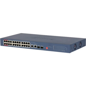 Dahua DH-CS4226-24ET-240-V2 PoE-Switch mit 24 PoE-Ports, 240 W PoE-Budget und 250 m Reichweite
