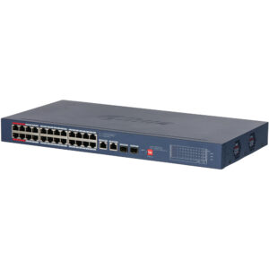 Dahua DH-CS4228-24GT-240-V2 PoE-Switch mit 24 PoE-Ports, 240 W PoE-Budget und bis zu 250 m Reichweite