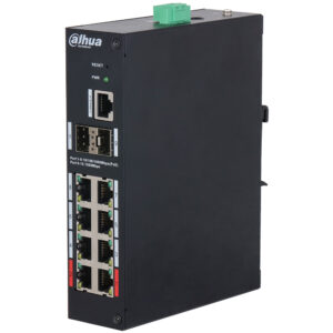 Dahua DH-HS4210-8GT-110 Managed PoE-Switch mit 8 PoE-Ports, 2 SFP-Ports und 110 W PoE-Budget