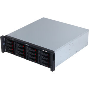 Dahua DHI-NVR616H-128-XI IP-Rekorder mit 128 Kanälen, 16 SATA-Anschlüssen für je 20 TB und KI-Gesichtsidentifikation