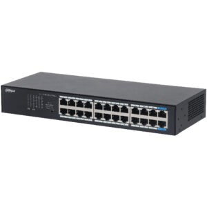 Dahua DH-S3024-24GT Unmanaged Switch mit 24 Gigabit-RJ45-Ports und Metallgehäuse