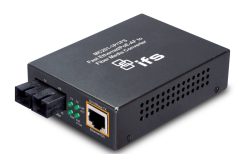 Medienkonverter, 100FX Single Mode nach 10/100TX, 1 Port, PoE Injektor, 15,4W