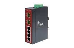Medienkonverter, Industrial, 4-Port Ethernet to SFP, 4x10/100 Mbps, 2x SFP 100FX