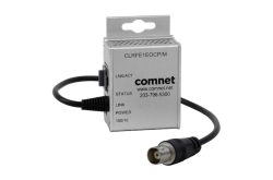 Kommunikationsgerät von ComNet mit Kabelanschluss und Firmeninformationen auf der Vorderseite.