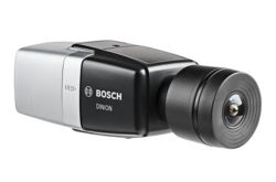 Bosch Dinion Sicherheitskamera in schwarz-silbernem Gehäuse.