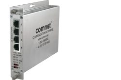 Netzwerkgerät von ComNet mit Ethernet-Anschlüssen und LED-Anzeigen auf der Vorderseite.