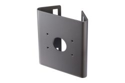 Metallhalterung mit mehreren Befestigungslöchern und mittiger Aussparung.