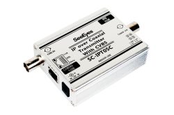 Medienkonverter, 1x Ethernet, 1x Analog über Koax, Sender, Empfänger, PoE, 500m