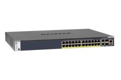 Gigabit Switch, 24x RJ45 PoE+, 2x RJ45 10G, 2x SFP+ 10G, managed, 550W PSU