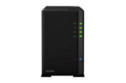 Network Attached Storage, 2-Bay, Hotswap, ohne HDD, GBit LAN, 3x USB, SD-Slot