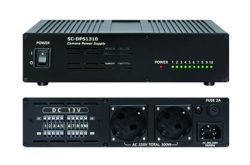 Netzgerät, für 10 Kameras, je 12VDC, 2 Rekorder/Monitore, je 230VAC