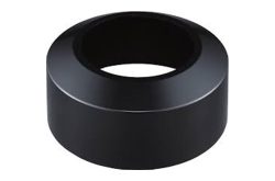 Schwarzer, zylindrischer Ring mit einer zentralen Öffnung.