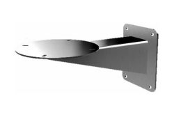 Wandhalterung aus Metall mit rechteckiger Montageplatte und ovaler Auflagefläche.