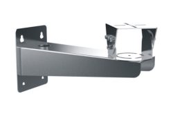 Metallhalterung zur Wandmontage, mit flachem Arm und verstellbarem Aufsatz.