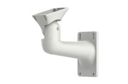Wandhalterung aus Metall mit rechteckiger Basis und abgewinkeltem Arm.