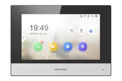 2-Draht IP Innensprechstelle, 7" Touchscreen, WLAN, TF Card, 8x Alarm In, 2x Alarm Out