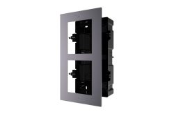 Einbaurahmen, Unterputz, 2 Module, anthrazit, für Hikvision Intercom