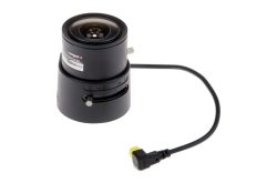 Schwarzes Computar Megapixel-Objektiv mit Kabelanschluss.