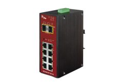 Gigabit Switch, Managed, 2x SFP, 8x RJ45, 48VDC, 24VAC