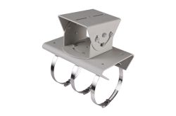 Masthalterung, horizontal, Stahl, Aluminium, grau, für Hikvision Kameras