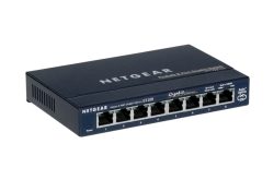 Unmanaged Switch, 8 Gigabit Ports, Externes Netzteil, lüfterlos
