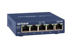 unmanaged Switch 5 Gigabit Ports, Externes Netzteil, Lüfterlos