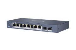 Ethernet Switch, smart managed 8x RJ45, 2x SFP, 230VAC, PoE 110W