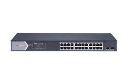 Ethernet Switch, smart managed 24x RJ45, 2x SFP, 230VAC, PoE 370W